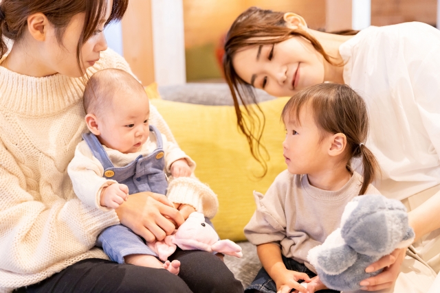 親子のスキンシップ